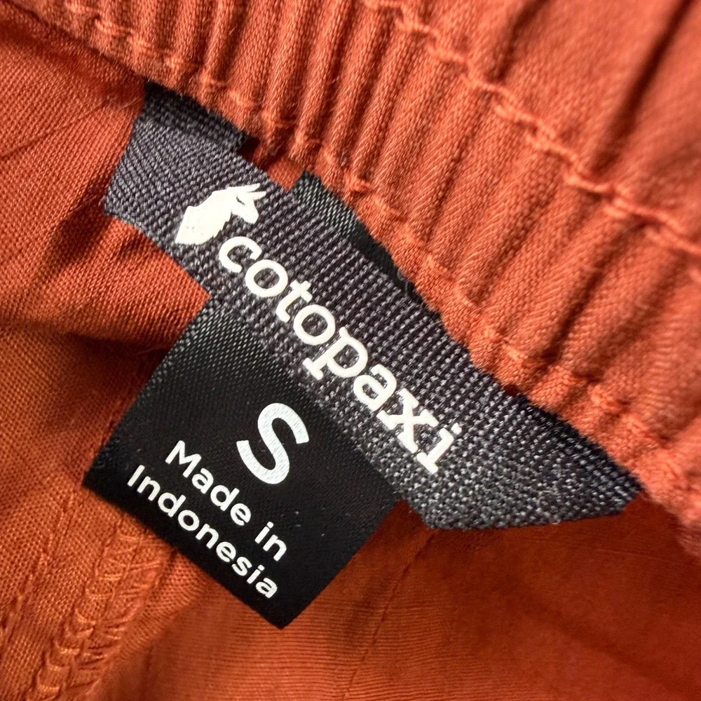 Cotopaxi Salto Ripstop Pants Men Small Rust Orange Slim Fit Hiking Stretch 12547